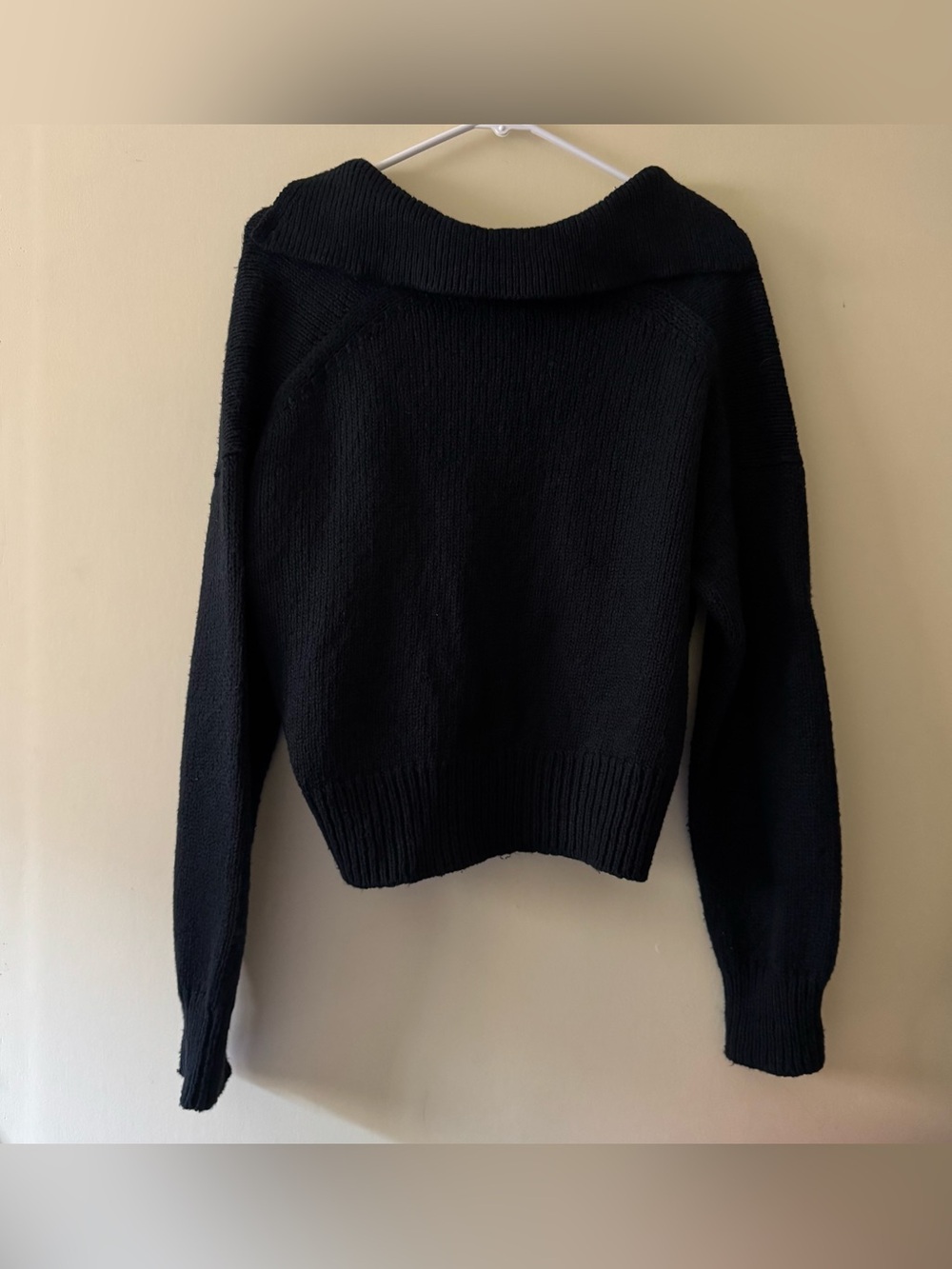 Buck Mason Soft Spun Cotton Long Sleeve Polo Sweater in Deep Night ๐ - Picture 7 of 7